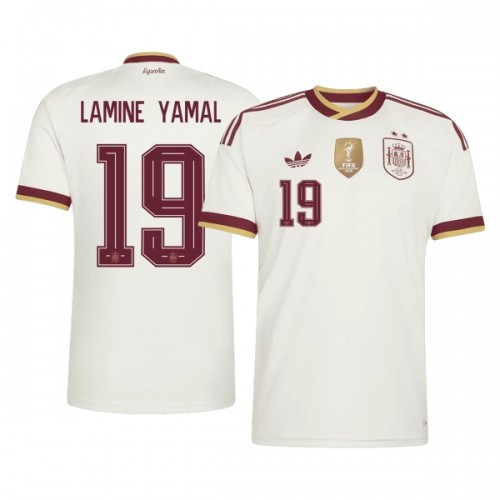 Camisola do Espanha 2 Stars Lamine Yamal 19 Equipamento Alternativo Mundial 2026 Camisola do Espanha 2 Stars Lamine Yamal 19 Equipamento Alternativo Mundial 2026