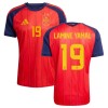 Camisola do Espanha 2 Stars Lamine Yamal 19 Equipamento Principal Mundial 2026