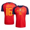 Camisola do Espanha 2 Stars Rodrigo 16 Equipamento Principal Mundial 2026 Camisola do Espanha 2 Stars Rodrigo 16 Equipamento Principal Mundial 2026