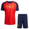 Conjunto Espanha 2 Stars Equipamento Principal Mundial 2026 - Criança Conjunto Espanha 2 Stars Equipamento Principal Mundial 2026 - Criança