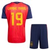 Conjunto Espanha 2 Stars Lamine Yamal 19 Equipamento Principal Mundial 2026 - Criança Conjunto Espanha 2 Stars Lamine Yamal 19 Equipamento Principal Mundial 2026 - Criança
