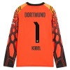 Camisola do Borussia Dortmund Kobel 1 Orange Version Guarda Redes Equipamento Principal 2026-27 Manga Comprida Camisola do Borussia Dortmund Kobel 1 Orange Version Guarda Redes Equipamento Principal 2026-27 Manga Comprida