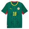 Camisola do Senegal Sarr 18 Equipamento Alternativo Mundial 2026