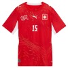 Camisola do Suíça Djibril Sow 15 Equipamento Principal Mundial 2026