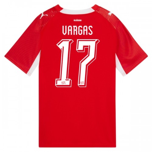 Camisola do Suíça Vargas 17 Equipamento Principal Mundial 2026 Camisola do Suíça Vargas 17 Equipamento Principal Mundial 2026