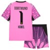 Conjunto Borussia Dortmund Kobel 1 Equipamento Alternativo Guarda Redes 2026-27 Rosa - Criança