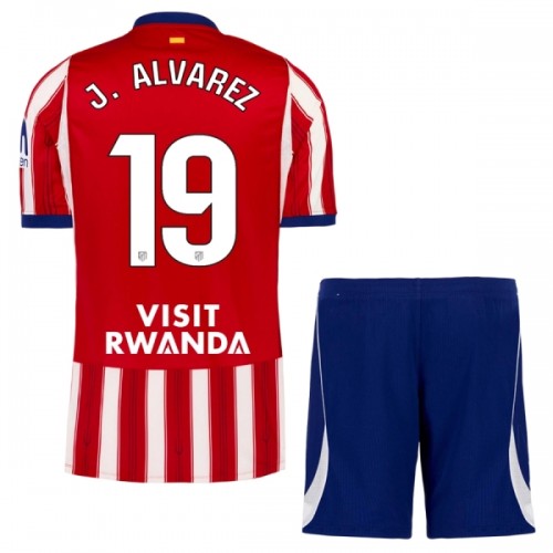 Conjunto Atlético Madrid J. Alvarez 19 Equipamento Principal 2026-27 - Criança Conjunto Atlético Madrid J. Alvarez 19 Equipamento Principal 2026-27 - Criança
