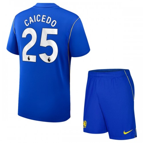 Conjunto Chelsea Caicedo 25 Equipamento Principal 2026-27 - Criança Conjunto Chelsea Caicedo 25 Equipamento Principal 2026-27 - Criança