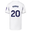 Conjunto Tottenham Hotspur Kudus 20 Equipamento Principal 2026-27 - Criança