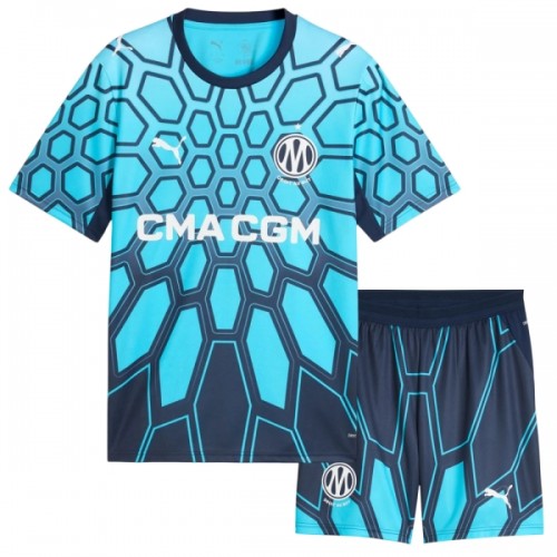 Conjunto Olympique de Marseille Equipamento Alternativo 2026-27 Azul - Criança Conjunto Olympique de Marseille Equipamento Alternativo 2026-27 Azul - Criança