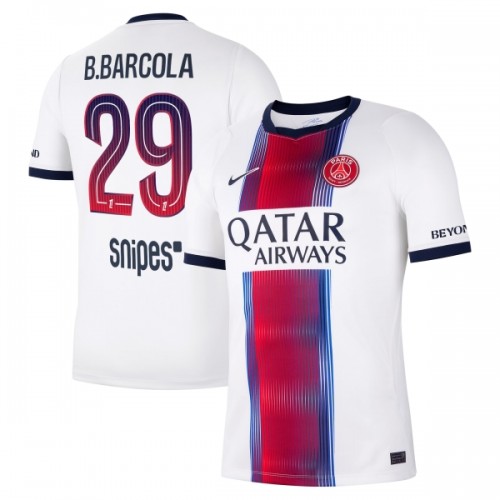 Camisola do Paris Saint-Germain Bradley Barcola 29 Equipamento Alternativo 2026-27 Camisola do Paris Saint-Germain Bradley Barcola 29 Equipamento Alternativo 2026-27