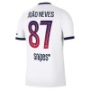 Camisola do Paris Saint-Germain Joao Neves 87 Equipamento Alternativo 2026-27