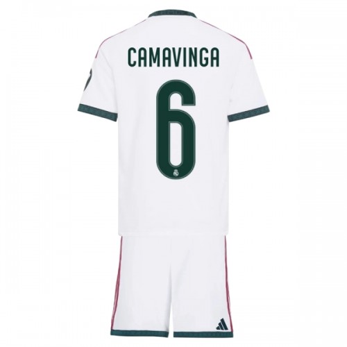 Conjunto Real Madrid Camavinga 6 Equipamento Principal 2026-27 - Criança Conjunto Real Madrid Camavinga 6 Equipamento Principal 2026-27 - Criança