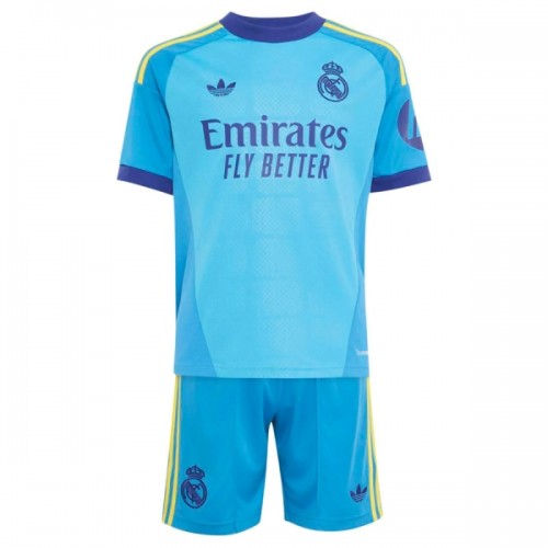 Conjunto Real Madrid Equipamento Alternativo Guarda Redes 2026-27 - Criança Conjunto Real Madrid Equipamento Alternativo Guarda Redes 2026-27 - Criança