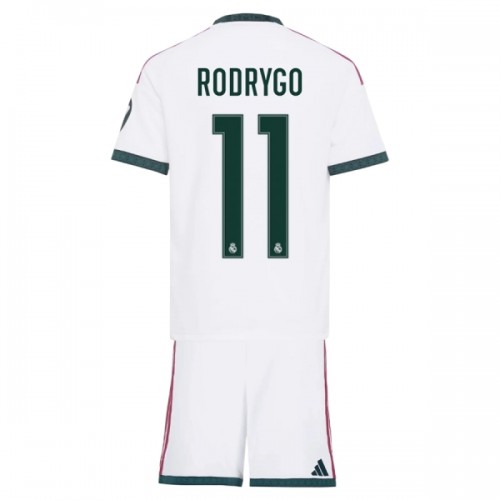 Conjunto Real Madrid Rodrygo 11 Equipamento Principal 2026-27 - Criança Conjunto Real Madrid Rodrygo 11 Equipamento Principal 2026-27 - Criança
