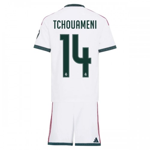 Conjunto Real Madrid Tchouameni 14 Equipamento Principal 2026-27 - Criança Conjunto Real Madrid Tchouameni 14 Equipamento Principal 2026-27 - Criança