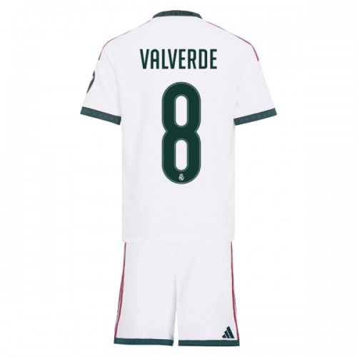Conjunto Real Madrid Valverde 8 Equipamento Principal 2026-27 - Criança Conjunto Real Madrid Valverde 8 Equipamento Principal 2026-27 - Criança