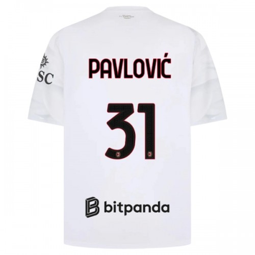 Camisola do AC Milan Pavlovic 31 Equipamento Alternativo 2026-27 Camisola do AC Milan Pavlovic 31 Equipamento Alternativo 2026-27