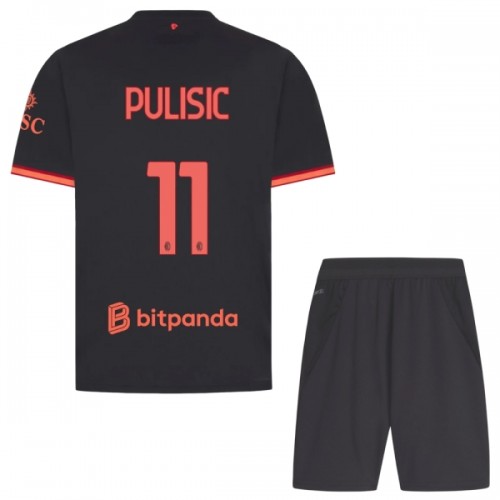 Conjunto AC Milan Pulisic 11 Equipamento Terceiro 2026-27 - Criança Conjunto AC Milan Pulisic 11 Equipamento Terceiro 2026-27 - Criança