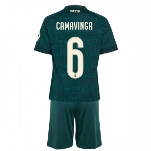Conjunto Real Madrid Camavinga 6 Equipamento Alternativo 2026-27 - Criança Conjunto Real Madrid Camavinga 6 Equipamento Alternativo 2026-27 - Criança