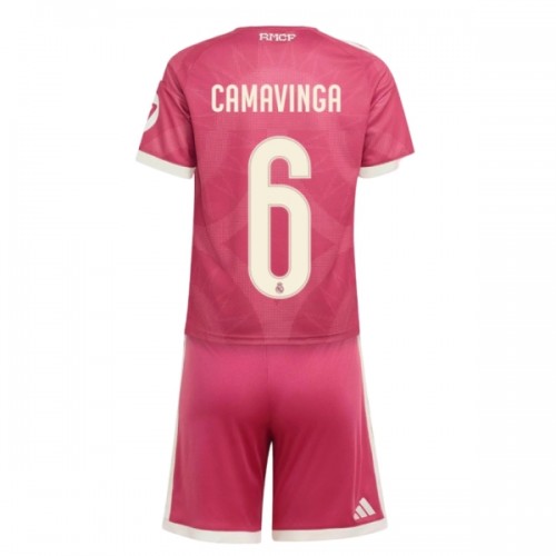 Conjunto Real Madrid Camavinga 6 Equipamento Terceiro 2026-27 - Criança Conjunto Real Madrid Camavinga 6 Equipamento Terceiro 2026-27 - Criança