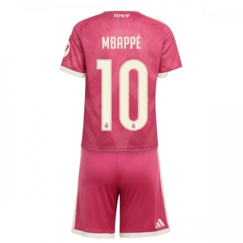 Conjunto Real Madrid Mbappé 10 Equipamento Terceiro 2026-27 - Criança Conjunto Real Madrid Mbappé 10 Equipamento Terceiro 2026-27 - Criança