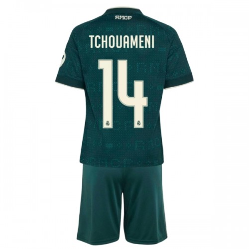 Conjunto Real Madrid Tchouameni 14 Equipamento Alternativo 2026-27 - Criança Conjunto Real Madrid Tchouameni 14 Equipamento Alternativo 2026-27 - Criança