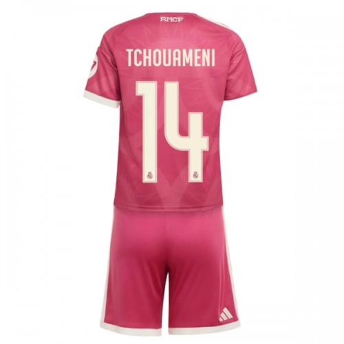 Conjunto Real Madrid Tchouameni 14 Equipamento Terceiro 2026-27 - Criança Conjunto Real Madrid Tchouameni 14 Equipamento Terceiro 2026-27 - Criança
