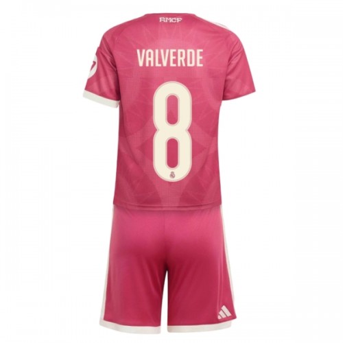 Conjunto Real Madrid Valverde 8 Equipamento Terceiro 2026-27 - Criança Conjunto Real Madrid Valverde 8 Equipamento Terceiro 2026-27 - Criança