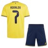 Conjunto Al Nassr Ronaldo 7 Equipamento Principal 2026-27 - Criança Conjunto Al Nassr Ronaldo 7 Equipamento Principal 2026-27 - Criança