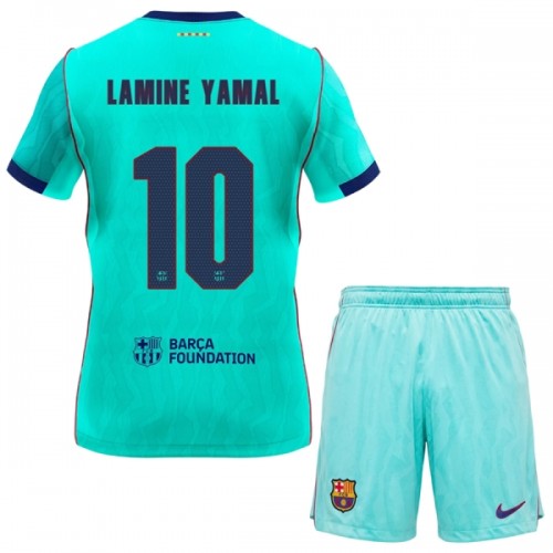 Conjunto FC Barcelona Lamine Yamal 10 Equipamento Terceiro 2026-27 - Criança Conjunto FC Barcelona Lamine Yamal 10 Equipamento Terceiro 2026-27 - Criança