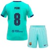 Conjunto FC Barcelona Pedri 8 Equipamento Terceiro 2026-27 - Criança Conjunto FC Barcelona Pedri 8 Equipamento Terceiro 2026-27 - Criança