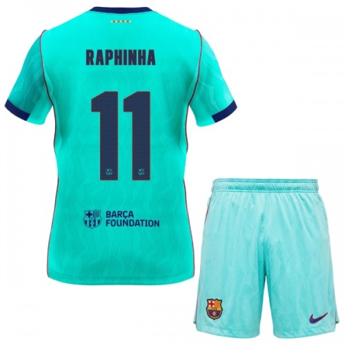 Conjunto FC Barcelona Raphinha 11 Equipamento Terceiro 2026-27 - Criança Conjunto FC Barcelona Raphinha 11 Equipamento Terceiro 2026-27 - Criança