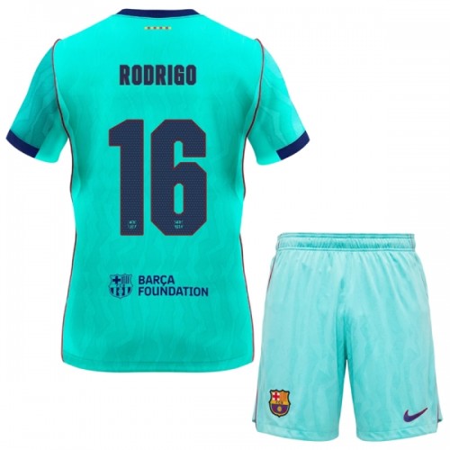 Conjunto FC Barcelona Rodrigo 16 Equipamento Terceiro 2026-27 - Criança Conjunto FC Barcelona Rodrigo 16 Equipamento Terceiro 2026-27 - Criança