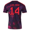 Camisola do FC Bayern de Munique Luis Diaz 14 Equipamento Terceiro 2026-27 Camisola do FC Bayern de Munique Luis Diaz 14 Equipamento Terceiro 2026-27