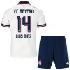Conjunto FC Bayern de Munique Luis Diaz 14 Equipamento Alternativo 2026-27 - Criança