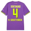 Camisola do Borussia Dortmund N. Schlotterbeck 4 Equipamento Terceiro 2026-27 Camisola do Borussia Dortmund N. Schlotterbeck 4 Equipamento Terceiro 2026-27