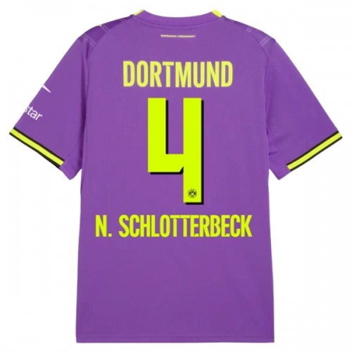 Camisola do Borussia Dortmund N. Schlotterbeck 4 Equipamento Terceiro 2026-27 Camisola do Borussia Dortmund N. Schlotterbeck 4 Equipamento Terceiro 2026-27