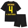 Conjunto Borussia Dortmund N. Schlotterbeck 4 Equipamento Alternativo 2026-27 - Criança Conjunto Borussia Dortmund N. Schlotterbeck 4 Equipamento Alternativo 2026-27 - Criança