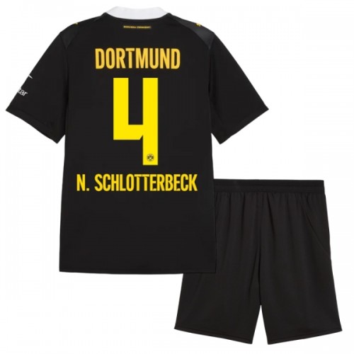 Conjunto Borussia Dortmund N. Schlotterbeck 4 Equipamento Alternativo 2026-27 - Criança Conjunto Borussia Dortmund N. Schlotterbeck 4 Equipamento Alternativo 2026-27 - Criança