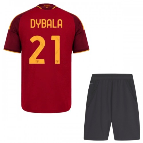 Conjunto AS Roma Dybala 21 Equipamento Principal 2026-27 - Criança Conjunto AS Roma Dybala 21 Equipamento Principal 2026-27 - Criança