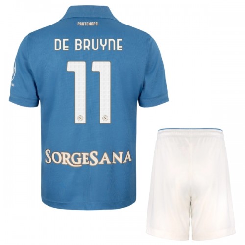 Conjunto SSC Napoli De Bruyne 11 Equipamento Principal 2026-27 - Criança Conjunto SSC Napoli De Bruyne 11 Equipamento Principal 2026-27 - Criança