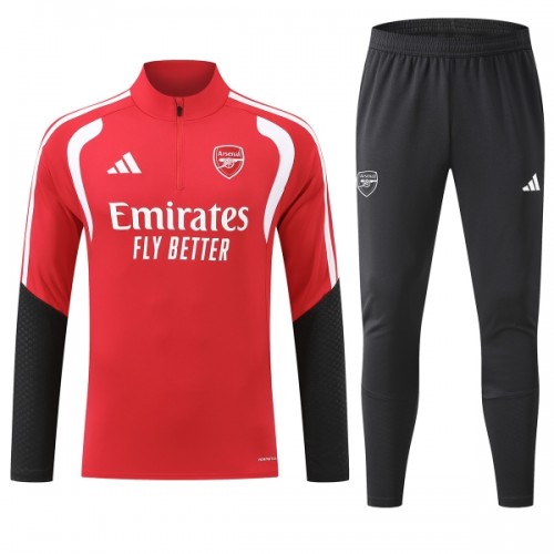 Arsenal Sweat de Treino zíper 2026-27 Vermelha Arsenal Sweat de Treino zíper 2026-27 Vermelha