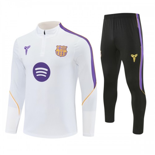 Barcelona Sweat de Treino zíper 2026-27 Branca Barcelona Sweat de Treino zíper 2026-27 Branca