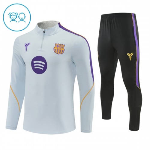 Barcelona Sweat de Treino zíper 2026-27 Branca - Criança Barcelona Sweat de Treino zíper 2026-27 Branca - Criança