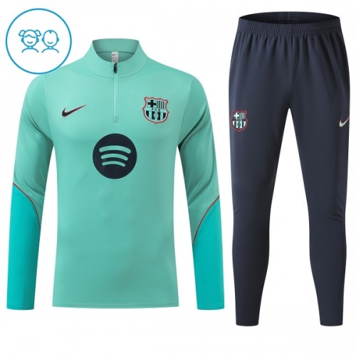 Barcelona Sweat de Treino zíper 2026-27 Verde - Criança Barcelona Sweat de Treino zíper 2026-27 Verde - Criança