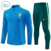 Brasil Sweat de Treino zíper 2026-27 Azul - Criança