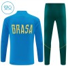 Brasil Sweat de Treino zíper 2026-27 Azul - Criança
