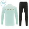 França Sweat de Treino zíper 2026-27 Branca - Criança