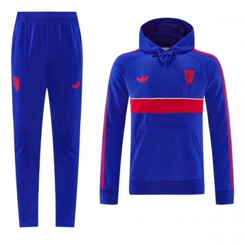 Manchester United Hoodie Sweat de Treino 2026-27 Azul Manchester United Hoodie Sweat de Treino 2026-27 Azul